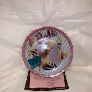 Vintage Barbie 35th anniversary collectors plate.